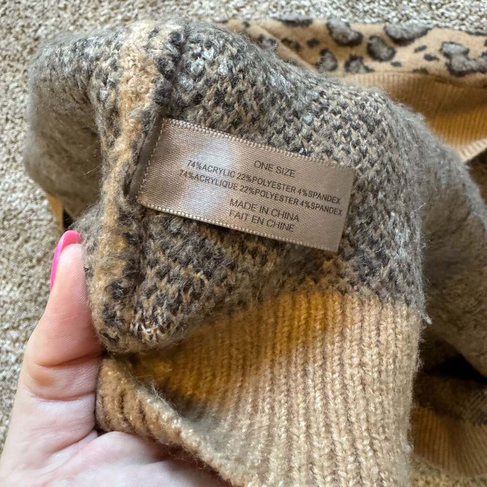 Akemi + Kin Leopard Print Open Front Cardigan One Size - Picture 5 of 5